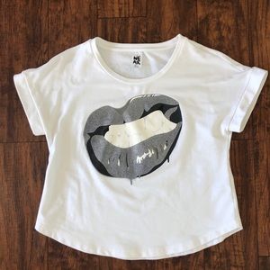 Zumba Tee Crop White size S